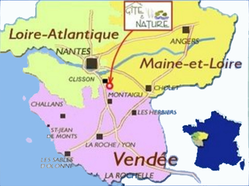 Gite et Nature entre Loire-Atlantique, Maine et Loire et Vende