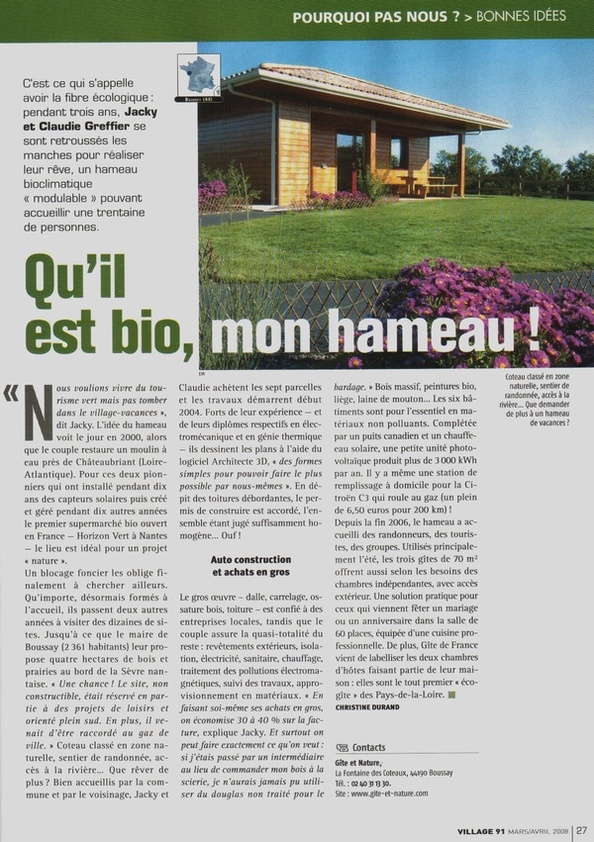 Qu'il est bio mon hameau.