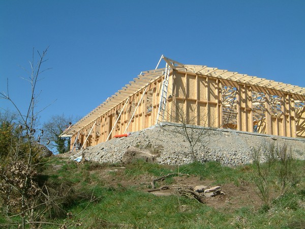 Une ossature enti�rement en bois.
