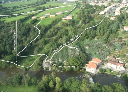 Des chemins de randonn�es comme � la montagne.