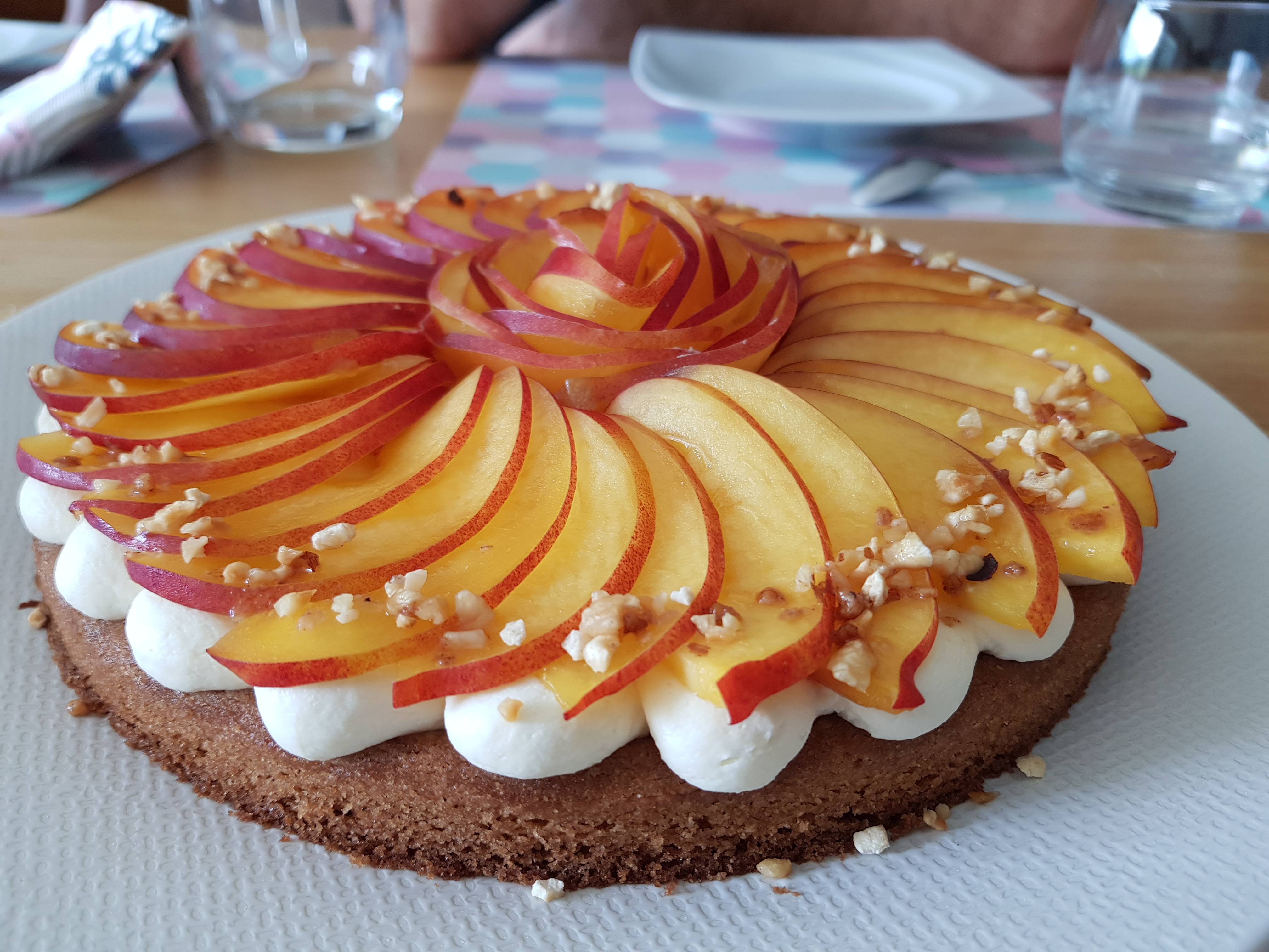 tarte sable pche