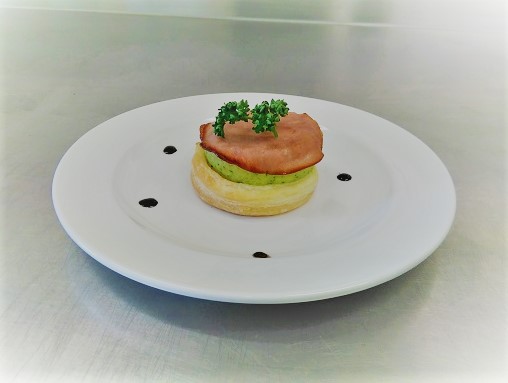 Friand courgette bacon