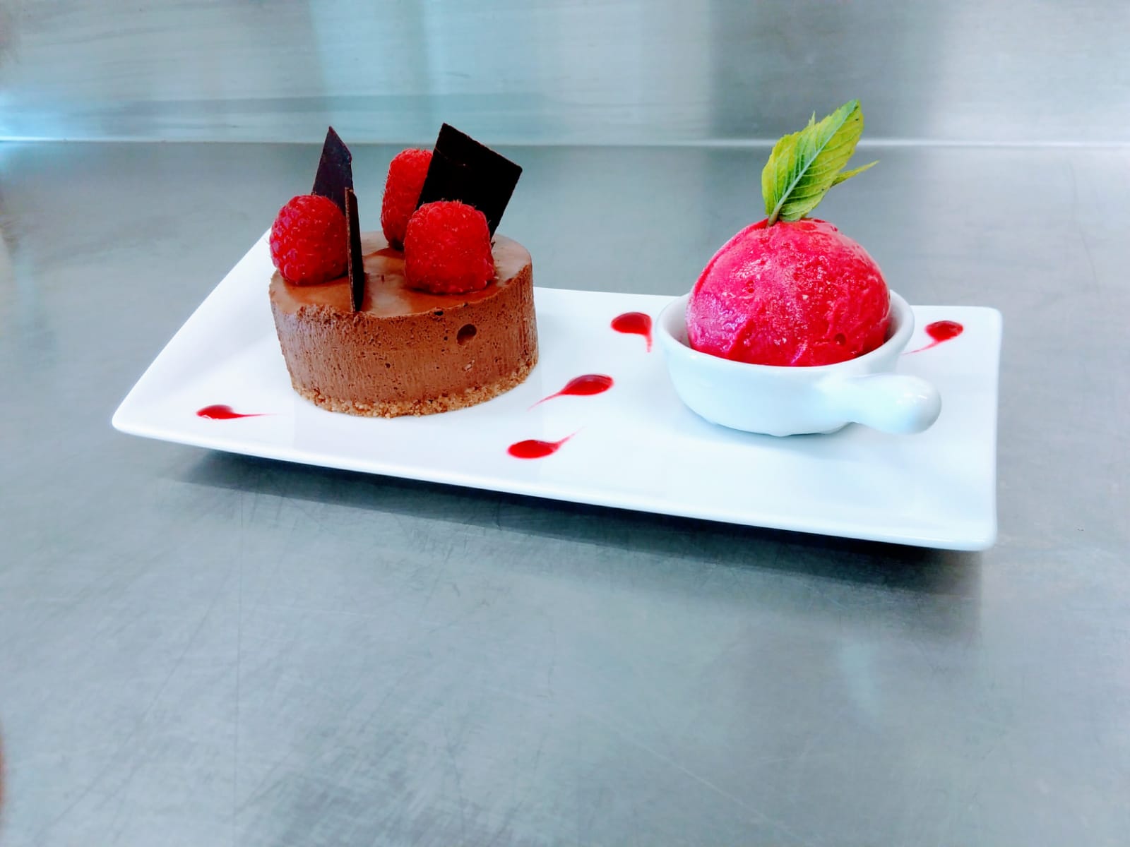 le royal chocolat framboise du chef !